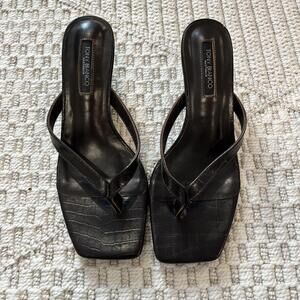 Tony Bianco Topaz Choc Croc Heel